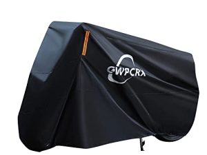 غطاء دراجة نارية CWPCRX ، 210T-96.5in غطاء دراجة من القماش أكسفورد ، غطاء دراجة نارية مقاوم للماء في الهواء الطلق ، مع حقيبة تخزين بفتحات قفل لهوندا ، سوزوكي ، كاواساكي ، إلخ ...