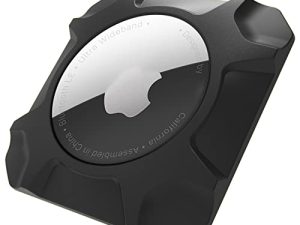 جراب حامل Airtag قوي مثبت على حامل لملحقات Airtag الواقية القابلة للالتصاق مع جهاز تتبع موقع الحماية المخفي من Apple AirTag (عبوة واحدة)
