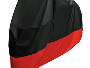 غطاء دراجة نارية لهوندا Goldwing 1100 1200 1500 1800 XXXL في الهواء الطلق أسود + أحمر