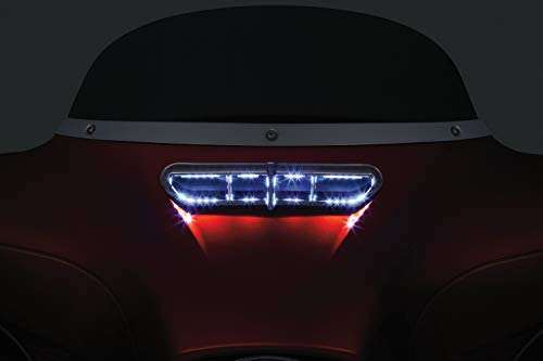 Kuryakyn 5053 Front Fairing Vent Accent LED Light Kit لـ 2014-19 دراجات نارية Harley-Davidson ، كروم Kuryakyn 5053 Front Fairing Vent Accent LED Light Kit لـ 2014-19 دراجات نارية Harley-Davidson ، كروم