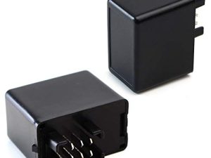 iJDMTOY (1) 7-Pin Plug-N-Play Electronic LED Flasher Relay Hyper Flash Fix متوافق مع Suzuki للدراجات النارية تثبيت LED لمبات إشارة الانعطاف