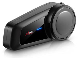 سماعة رأس بلوتوث للدراجات النارية MaxTo M2 خوذة دراجة نارية بلوتوث 5.0 سماعة 6 اتجاهات 3280 قدم نظام اتصال داخلي مع IP65 مقاوم للماء CVC إلغاء الضوضاء موسيقى ستيريو و FM لجميع الخوذ