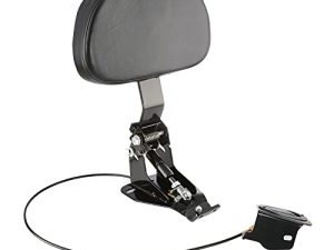 مسند ظهر للسائق قابل للتعديل للدراجة النارية من INNOGLOW مع مجموعة تثبيت سوداء لسيارة Harley Touring Electra Glide Road Glide Road King Street Glide CVO 2009-UP