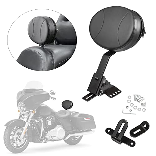 طقم مسند ظهر للسائق قابل للتعديل من PBYMT متوافق مع Harley Touring Road King Street Glide Electra Glide 1997-2022 طقم مسند ظهر للسائق قابل للتعديل من PBYMT متوافق مع Harley Touring Road King Street Glide Electra Glide 1997-2022