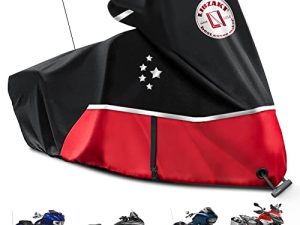 LI LIBZAKI غطاء تخزين للدراجات النارية للموديلات السياحية Harley Davidson Road King ، Road Glide ، Street Glide ، Electra Glide ، Heritage Classic ، Low Rider-ST ، Indian / Honda / BMW / Ducati / Suzuki / Kawasaki / KTM RED