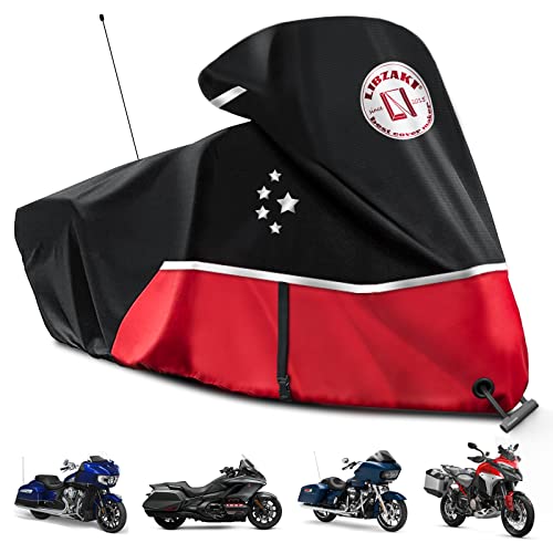 LI LIBZAKI غطاء تخزين للدراجات النارية للموديلات السياحية Harley Davidson Road King ، Road Glide ، Street Glide ، Electra Glide ، Heritage Classic ، Low Rider-ST ، Indian / Honda / BMW / Ducati / Suzuki / Kawasaki / KTM RED LI LIBZAKI غطاء تخزين للدراجات النارية للموديلات السياحية Harley Davidson Road King ، Road Glide ، Street Glide ، Electra Glide ، Heritage Classic ، Low Rider-ST ، Indian / Honda / BMW / Ducati / Suzuki / Kawasaki / KTM RED