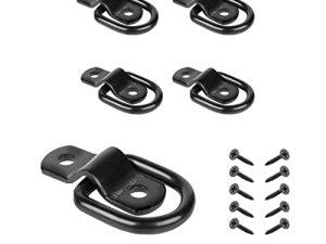 مولي ماجنوليا D Rings Tie Down Anchors Hooks for Trailer ، Stainless Steel Pickup Point Pickup Camper Surface Mount Bracket ، حلقة ربط شديدة التحمل للأحمال على الدراجات النارية للمركبات (4)