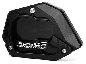 مودر لسيارة BMW R1250GS Adventure 2018-2023 (ليس للمركبات المنخفضة) لوحة تمديد دعامة للدراجة النارية CNC وسادة الوقوف الجانبية r 1250 gs adv r1250gsa ملحقات (أسود)
