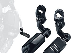 أوتاد FOVPLUE 1.25 بوصة للطرق السريعة ، مساند قدم للطريق السريع بزاوية قصيرة قابلة للتعديل من أجل Harley Sportster Softail Glide Touring Glide Road Glide Road King Street