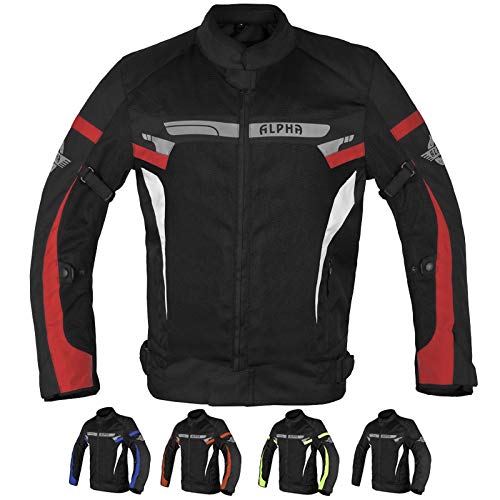 ALPHA CYCLE BIKERS RIDING BIKERS RIDING PROTECTION MOTORCYCLE JACKET MESH CE مصراع (أحمر سبارو ، صغير) ALPHA CYCLE BIKERS RIDING BIKERS RIDING PROTECTION MOTORCYCLE JACKET MESH CE مصراع (أحمر سبارو ، صغير)
