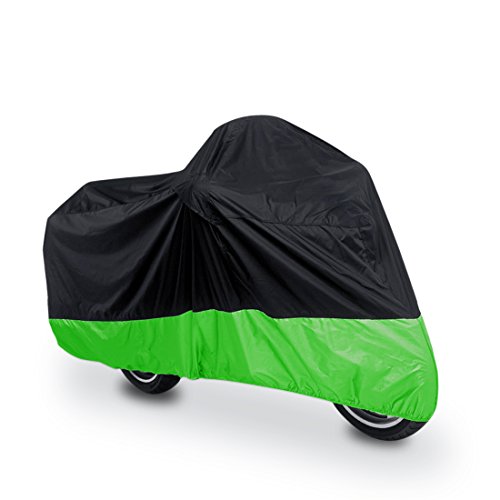 واقي من الغبار والمطر uxcell L 190T أسود + أخضر غطاء دراجة نارية سكوتر 86 بوصة لهارلي ديفيدسون واقي من الغبار والمطر uxcell L 190T أسود + أخضر غطاء دراجة نارية سكوتر 86 بوصة لهارلي ديفيدسون