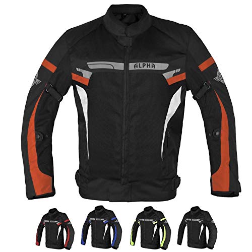 ALPHA CYCLE BIKERS RIDING BIKERS RIDING PROTECTION MOTORCYCLE JACKET MESH CE مصراع (برتقالي بوس ، صغير) ALPHA CYCLE BIKERS RIDING BIKERS RIDING PROTECTION MOTORCYCLE JACKET MESH CE مصراع (برتقالي بوس ، صغير)