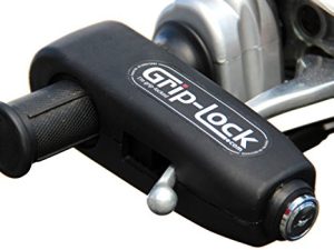 Grip-Lock GLBlack Black Black دراجة نارية وسكوتر قفل أمان للمقود ، 1 حزمة