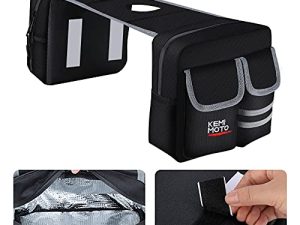 kemimoto ATV Tank Bag Waterproof w / Cooler Motorcycle Saddle Bag متوافق مع رياضي Scrambler FourTrax Grizzly Snowmobile Bike