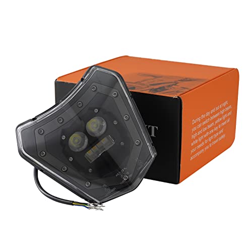 JFG RACING Dirt Bike مصباح أمامي LED ، مع مصابيح ضباب يونيفرسال للدراجات النارية الترابية مجموعة مصابيح أمامية للدراجة النارية الفتيل الأمامي لمعظم الترابية للدراجة النارية Enduro ATV - أسود JFG RACING Dirt Bike مصباح أمامي LED ، مع مصابيح ضباب يونيفرسال للدراجات النارية الترابية مجموعة مصابيح أمامية للدراجة النارية الفتيل الأمامي لمعظم الترابية للدراجة النارية Enduro ATV - أسود