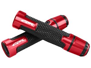 YLFDC 7/8 "22 مللي متر مقود الدراجة النارية مع نهايات قبضة لهوندا CBR 600RR F4 F4I CBR 1000RR 954RR 929RR 900RR (أحمر)