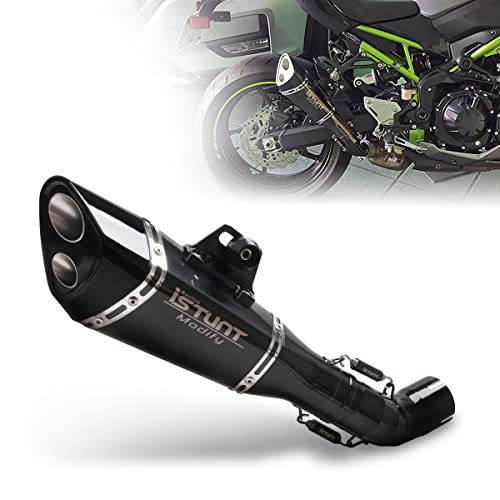 KAJIMOTOR عادم الدراجة النارية الانزلاق على كاتم الصوت كاتم الصوت رابط الذيل نصائح عادم الدراجة النارية نظام الأنابيب الوسطى لـ KAWASAKI Z900 2017 2018 2019 2020 2021 أسود KAJIMOTOR عادم الدراجة النارية الانزلاق على كاتم الصوت كاتم الصوت رابط الذيل نصائح عادم الدراجة النارية نظام الأنابيب الوسطى لـ KAWASAKI Z900 2017 2018 2019 2020 2021 أسود