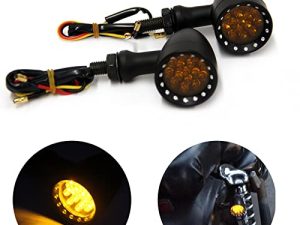 MISS MOLY Bobber Cafe Motorcycle LED أسود رصاصة العنبر الفرامل الوامض بدوره إشارة الذيل ضوء