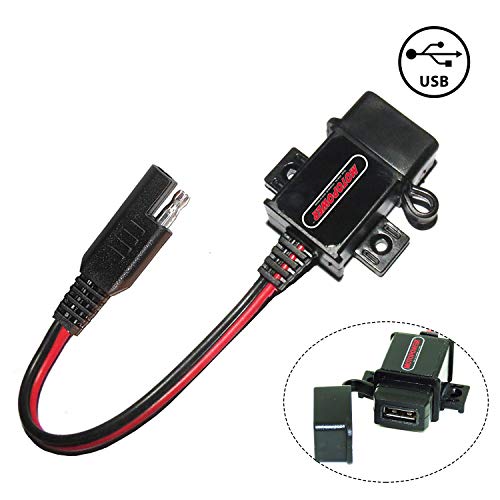 MOTOPOWER MP0609 3.1Amp دراجة نارية منفذ USB SAE إلى محول USB MOTOPOWER MP0609 3.1Amp دراجة نارية منفذ USB SAE إلى محول USB