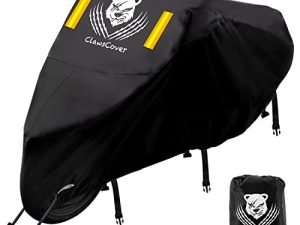ClawsCover غطاء دراجة نارية مقاوم للماء في الهواء الطلق ، 108 بوصة XXL-Plus شديد التحمل ، قماش أكسفورد 420D ، غطاء سكوتر مقاوم للدموع للحماية من الأشعة فوق البنفسجية ، لهارلي ديفيدسون هوندا كاواساكي ياماها سوزوكي