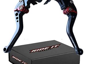 أذرع قابض الفرامل القصيرة من RIDE IT لـ CBR600RR 2007-2022 ، CBR1000RR 2008-2021 ، CB1000R / Neo Sport Cafe 2018-2021-Black Shorty Motorcycle Levers