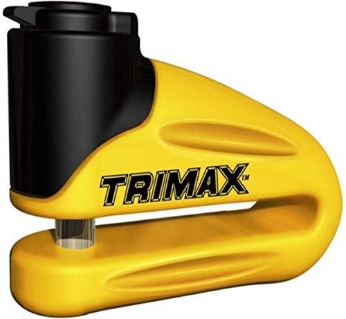 Trimax T665LY قفل قرص معدني مقوى - دبوس أصفر 10 مم (حلق طويل) مع جراب وكابل تذكير Trimax T665LY قفل قرص معدني مقوى - دبوس أصفر 10 مم (حلق طويل) مع جراب وكابل تذكير