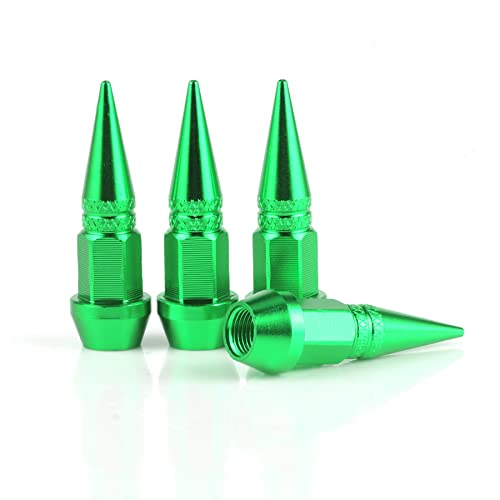 SINGARO 45mm أغطية صمام جذعي من الألومنيوم المسنن ، 4 قطع أغطية جذعية لعجلة الإطارات المقاومة للغبار للسيارات ، سيارات الدفع الرباعي ، دراجات الشاحنات والدراجات النارية (أخضر) SINGARO 45mm أغطية صمام جذعي من الألومنيوم المسنن ، 4 قطع أغطية جذعية لعجلة الإطارات المقاومة للغبار للسيارات ، سيارات الدفع الرباعي ، دراجات الشاحنات والدراجات النارية (أخضر)