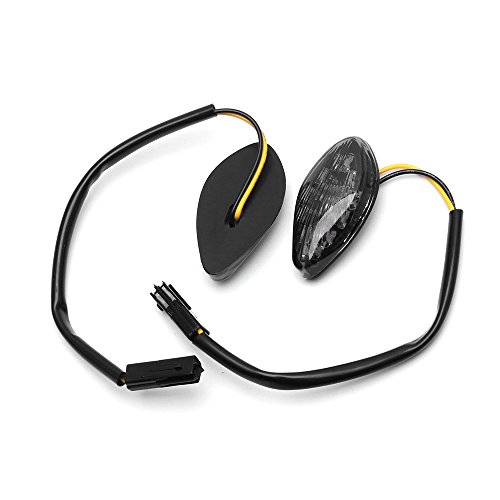 HUSUKU LED Front Flush Mount Turn Signal Light Brake Blinker Indicator Market Lamp for Honda Grom 2014-2019 - عدسة دخان (عبوة من 2) (لين شفاف) HUSUKU LED Front Flush Mount Turn Signal Light Brake Blinker Indicator Market Lamp for Honda Grom 2014-2019 - عدسة دخان (عبوة من 2) (لين شفاف)