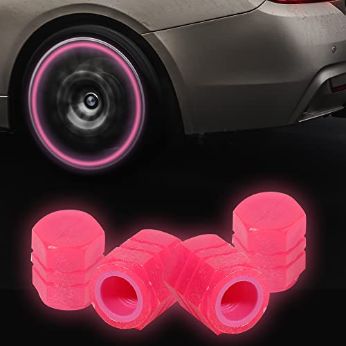 VARGTR 4 قطع أغطية جذعية لصمام الإطارات ، أغطية جذعية لصمام الإطار الخفيف من Noctilucent ، أغطية ضغط إطار سيارة فلورية عالمية تتوهج في الليل ، مناسبة لمعظم السيارات والدراجات النارية وسيارات الدفع الرباعي والشاحنات (وردي) VARGTR 4 قطع أغطية جذعية لصمام الإطارات ، أغطية جذعية لصمام الإطار الخفيف من Noctilucent ، أغطية ضغط إطار سيارة فلورية عالمية تتوهج في الليل ، مناسبة لمعظم السيارات والدراجات النارية وسيارات الدفع الرباعي والشاحنات (وردي)