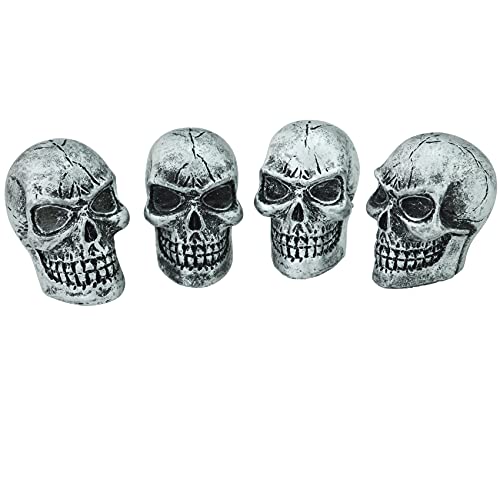 Abfer Skull Tire Wheel Air Cap Valve Stem Covers Car Accessories Decorative Accessories Fit معظم المركبات والشاحنات والدراجات النارية (فضي) Abfer Skull Tire Wheel Air Cap Valve Stem Covers Car Accessories Decorative Accessories Fit معظم المركبات والشاحنات والدراجات النارية (فضي)