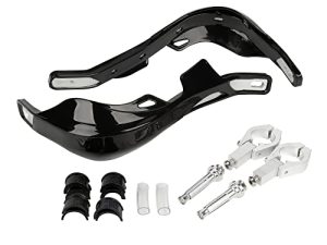 واقيات اليد RUTU Dirt Bike - مقابض الدراجات النارية - ملحقات ATVs ، Dirtbike ، Pitbike ، الطرق الوعرة ، الدراجات الكهربائية - تناسب مقاود 7/8 "و1-1 / 8" ، أسود