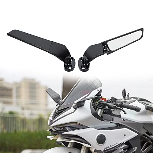 مرايا دراجة نارية من QIDIAN بجناح الرياح ومرايا جانبية دوارة قابلة للتعديل لـ Yama 'YZF R25 R3 R125 R15 V2 V3 من الفولاذ المقاوم للصدأ مرآة الرؤية الخلفية ملحقات جناح الرياح مرايا دراجة نارية من QIDIAN بجناح الرياح ومرايا جانبية دوارة قابلة للتعديل لـ Yama 'YZF R25 R3 R125 R15 V2 V3 من الفولاذ المقاوم للصدأ مرآة الرؤية الخلفية ملحقات جناح الرياح