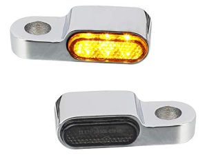 NTHREEAUTO المقود LED لإشارات الانعطاف للدراجات النارية الصغيرة وميضات الفرامل القابض ضوء متوافق مع Harley Dyna Sportster Honda Shadow VLX 600 V-Star 650 Suzuki Boulevard