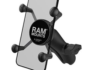 RAM Mounts RAP-HOL-UN7B-201U حامل هاتف X-Grip مع ذراع مقبس مزدوج مع ذراع متوسط متوافق مع RAM B مقاس 1 "مكونات كروية