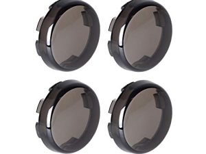NTHREEAUTO Smoke Bullet Turn Signal Light Lens Cover متوافق مع Harley Sportster Street Glide Road King Softail ، الكمية 4