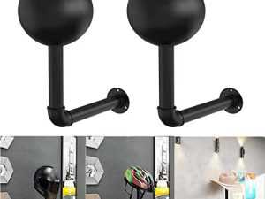 اكسسوارات الدراجات النارية PEI حامل الخوذة ، رف قبعة معدني ، حامل تخزين شعر مستعار ، حامل عرض ، حامل خوذة معلق على الحائط للمعاطف