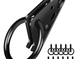 E-Track O-Ring Tie-Down Anchors لملحقات المسار الإلكتروني المرفقة | نظام E-Track Tie-Down للدراجات النارية الآمنة وحمولات البضائع والدراجات في المقطورات والشاحنات الصغيرة والشاحنات (عبوة من 12 أسود)