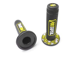 8UCK 7/8 `` 22mm مقود الدراجة النارية العالمي Pro Dirt Pit Bike Grips for Yamaha Honda Kawasaki BMW Suzuki (Yellow)