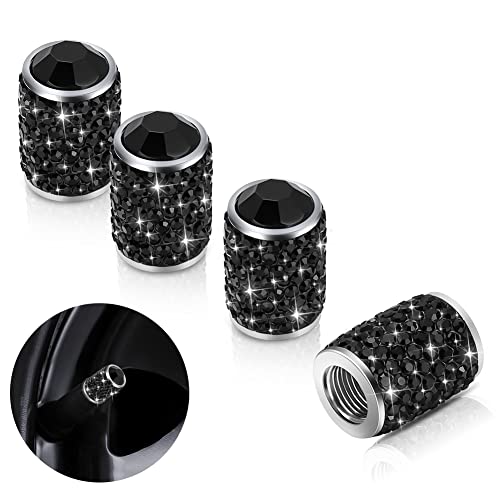 أغطية صمام جذعي للإطارات Bling ، أغطية إطارات كريستالية من حجر الراين اللامع أغطية صمام إطار السيارة العالمية ضد الغبار لشاحنة دراجة نارية SUV للسيارة (أسود) أغطية صمام جذعي للإطارات Bling ، أغطية إطارات كريستالية من حجر الراين اللامع أغطية صمام إطار السيارة العالمية ضد الغبار لشاحنة دراجة نارية SUV للسيارة (أسود)