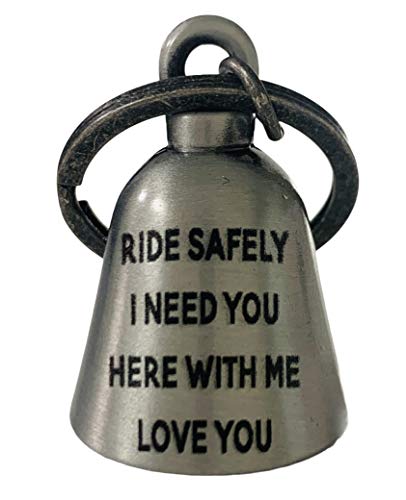 Kustom Cycle Parts "ركوب بأمان أحتاجك هنا معي أحبك" جرس حماية راكب الدراجة النارية "أرواح شريرة" للدراجات النارية. Kustom Cycle Parts "ركوب بأمان أحتاجك هنا معي أحبك" جرس حماية راكب الدراجة النارية "أرواح شريرة" للدراجات النارية.