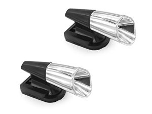 8 Sanlione Deer Whistles للسيارة ، عبوتان من تنبيه بالموجات فوق الصوتية وغزلان الرياح لتفادي تصادم الحيوانات ، وأجهزة تحذير الغزلان للمركبات والدراجات النارية (فضية)
