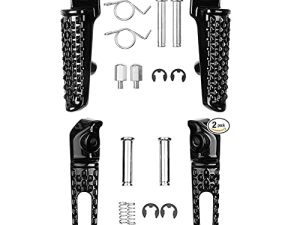 مسند قدم خلفي للدراجة النارية يناسب Honda CBR1000RR 2004-2012 ， Honda CBR600RR 2003-2006 ， Honda CB1000R 2008-2012 (أمامي + خلفي أسود)