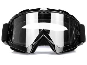 نظارات JAMIEWIN للدراجات النارية ذات العدسة الشفافة ATV Dirt Bike Motocross UTV MX OTG نظارات ركوب الطرق الوعرة المضادة للأشعة فوق البنفسجية والغبار ومضاد للضباب نظارات التزلج على الجليد