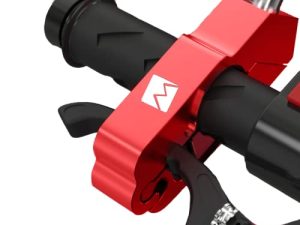 Monster Fairings الأحمر للدراجات النارية أقفال شديدة التحمل ومضادة للسرقة قابلة للتعديل لقفل المقود للحماية