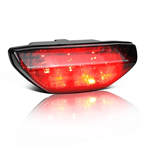 QUASCO مدخن LED خلفي ضوء ATV دراجة نارية ضوء خلفي مصباح فرامل متوافق مع Honda TRX 250300400EX TRX400X 500700 ، أحمر QUASCO مدخن LED خلفي ضوء ATV دراجة نارية ضوء خلفي مصباح فرامل متوافق مع Honda TRX 250300400EX TRX400X 500700 ، أحمر
