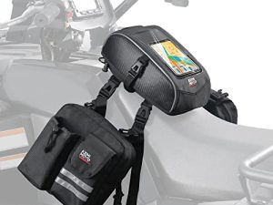 KEMIMOTO ATV Saddle Bag دراجة نارية تانك حقيبة مقاومة للماء أربع حقائب ويلر حقائب الحاجز مع ملحقات الأمتعة المبردة متوافق مع رياضي جهاز تشويش صغير الحجم Fourtrax Grizzly Cfmoto Cforce