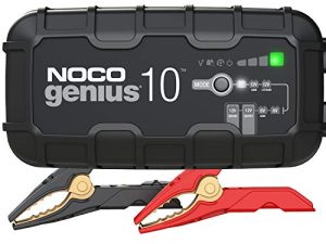NOCO GENIUS10 ، شاحن بطارية السيارة الذكية 10A ، شاحن السيارة المحمول 6 فولت و 12 فولت ، صيانة البطارية ، شاحن الوشل ومزيل الكبريتات للبطاريات AGM ، الليثيوم ، ATV ، الدراجات النارية وبطاريات الدورة العميقة