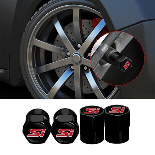 Fit Civic Si Valve Stem Caps 4PCS غطاء جذع الإطارات للسيارات ، سيارات الدفع الرباعي ، الدراجة ، الشاحنات والدراجات النارية لملحقات Civic Si (أسود FitSi) Fit Civic Si Valve Stem Caps 4PCS غطاء جذع الإطارات للسيارات ، سيارات الدفع الرباعي ، الدراجة ، الشاحنات والدراجات النارية لملحقات Civic Si (أسود FitSi)