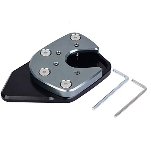 Qiilu Motorcycle Kickstand Side Stand لوحة تمديد لوحة تكبير ل NC750X / X ADV 17-19 (رمادي) Qiilu Motorcycle Kickstand Side Stand لوحة تمديد لوحة تكبير ل NC750X / X ADV 17-19 (رمادي)