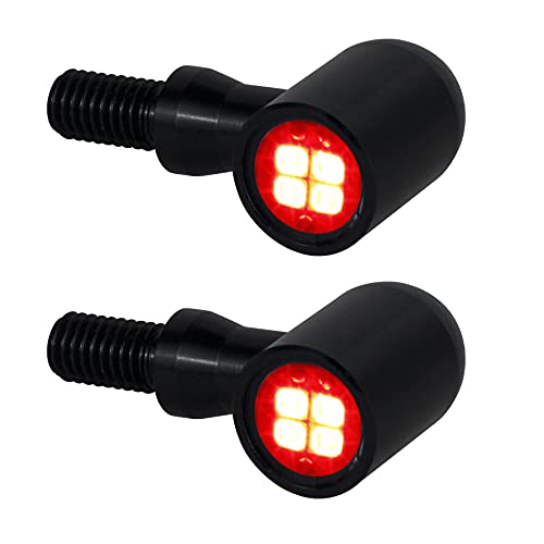 إشارات QUASCO LED Tun العالمية للدراجات النارية الصغيرة الوامضة أضواء خلفية الفرامل متوافقة مع Harley Honda Kawasaki Suzuki Triumph Yamaha إشارات QUASCO LED Tun العالمية للدراجات النارية الصغيرة الوامضة أضواء خلفية الفرامل متوافقة مع Harley Honda Kawasaki Suzuki Triumph Yamaha